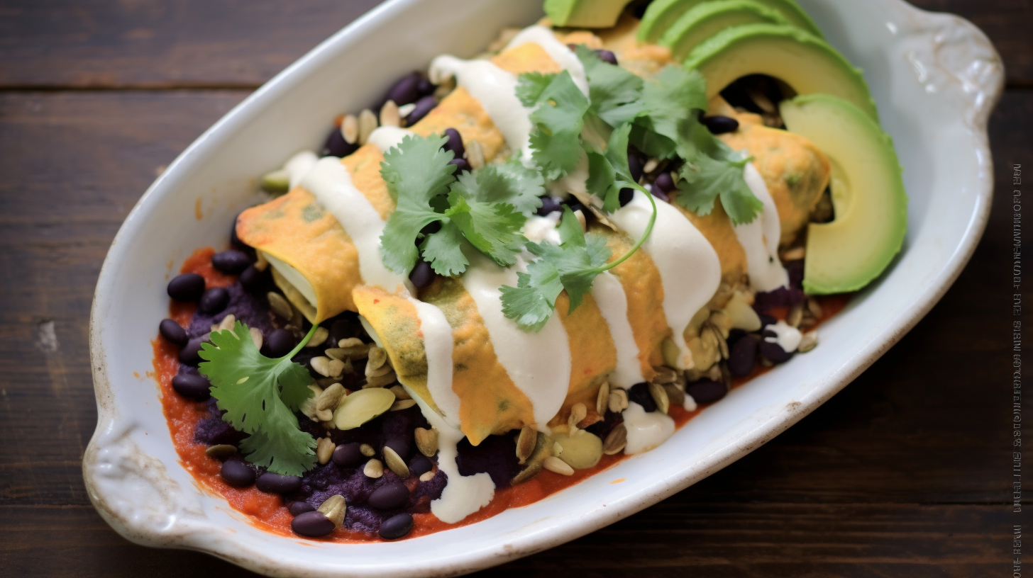 black bean enchilada